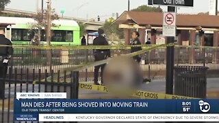 Man dies after being shoved into moving train