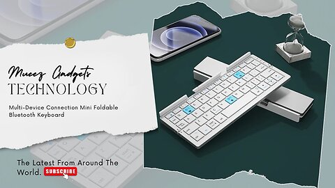 Multi-Device Connection Mini Foldable Bluetooth Keyboard | Link in Description.