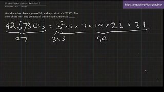 6th Grade Prime Factorization: Problem 2