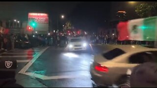 Oakland Police Block Off Street Race To Photo Vehicles Involved