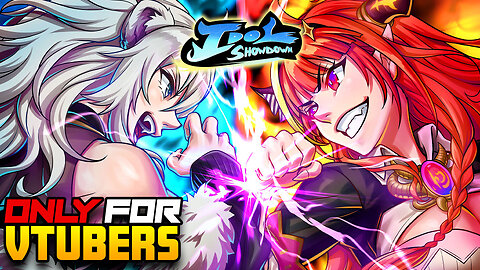 🔴 LIVE IDOL SHOWDOWN 💥 ONLY VTUBERS CAN PLAY 😰 THIS NEW 2D FIGHTING GAME HAS ROLLBACK NETCODE 🎮