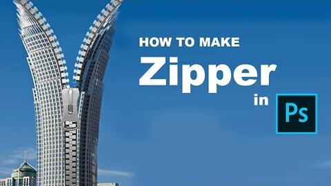 How to make Zipper Effect in Adobe Photoshop | #adobephotoshop | Designing Guru