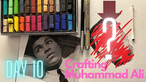 Speed Drawing - Muhammad Ali with Soft Pastels | Day #10 | Step By Step