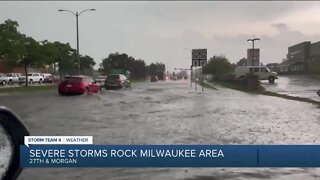 Conditions in Milwaukee following severe storm
