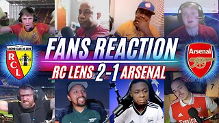 ARSENAL FANS REACTION TO LENS 2-1 ARSENAL | CHAMPIONS LEAGUE