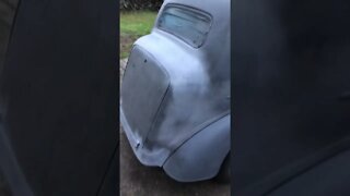 Got the 48 Anglia back on its wheels