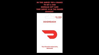 Sign up for a $100 doordash gift card