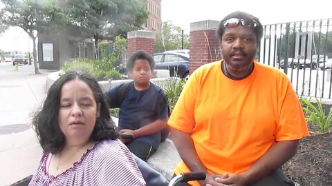 Keith and Maria Johnson protesting planned parenthood fitchburg 8 22 15