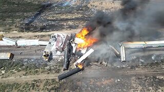 VIDEO: Significant train derailment accident occurs at the Arizona-New Mexico border