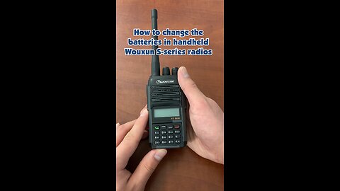 How to remove Wouxun S-Series Radio Batteries