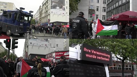 🟢[Demo] Verbotene pro palästinenser Demonstration