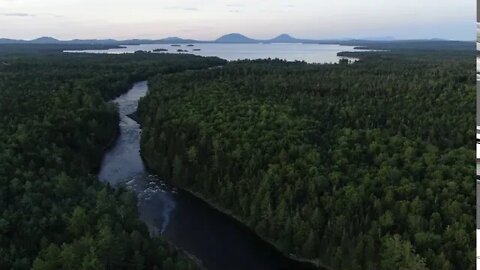 Eagle Cap 1165 truck camper boon docking at Moosehead Lake