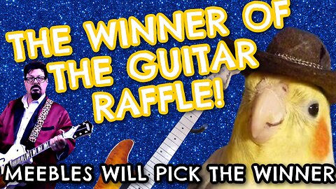 LIVE: TONIGHT MEEBLES WILL PICK THE WINNER OF THE GUITAR RAFFLE!!