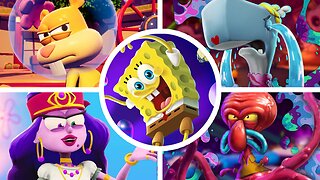 SpongeBob SquarePants: The Cosmic Shake - All Bosses & Ending