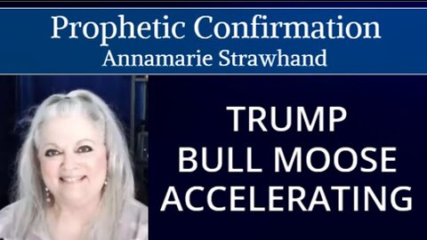 Prophetic Confirmation: Trump - Bull Moose - Accelerating
