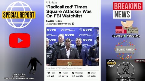 'Radicalized' Times Square Attacker Was On FBI Watchlist #VishusTv 📺