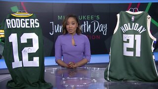 Juneteenth Freedom Ball auction: Signed jersey from Rodgers and Holiday