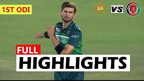 PAKISTAN VS AFGHANISTAN FULL HIGHLIGHTS 1ST ODI 2023 | PAK VS AFG