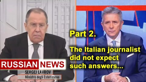 Lavrov's interview with the Italian TV company Mediaset. Part 2 | Russian news | Ukraine crisis