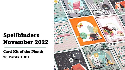 Spellbinders | November 2022 Card Kit of the Month | 20 Cards