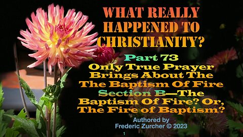 Fred Zurcher on What Really Happened to Christianity pt73