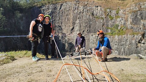 tactical abseiling in the dib quarry. Brasil