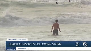 Beach advisories issued as San Diego feels Kay's impact