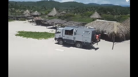 4x4 Overland Camping on Beach in Mexico