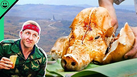 Myanmar's SECRET Mountain Food! Pot-Bellied Pig in a Treasure Chest!!!