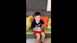 Sons reaction on losing first tooth