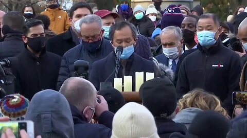 Asian American Federation holds a peace vigil