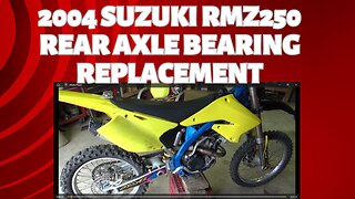 2004 suzuki RMZ250 rear wheel bearing replacement