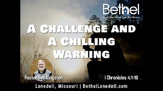 A Challenge and A Chilling Warning - October 30, 2022