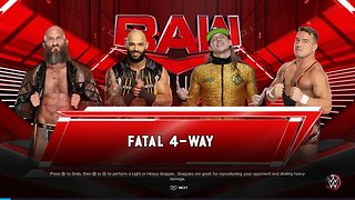 WWE Monday Night Raw Ricochet vs Matt Riddle vs Tommaso Ciampa vs Chad Gable