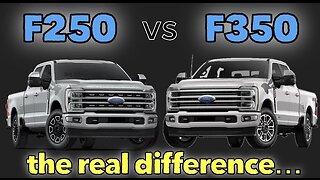 Do you really need a 1 ton? F250 vs F350 Super Duty, 3/4 ton vs 1 ton!