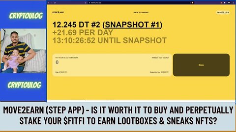 Move2Earn (Step App) - Worth It To Buy & Perpetually Stake $FITFI To Earn Lootboxes & Sneaks NFTs?