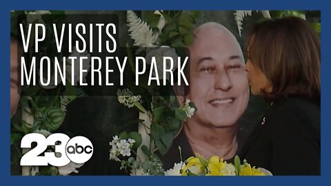 Vice President Harris visits Monterey Park to pay her respects