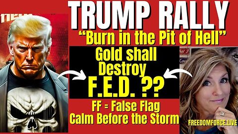 TRUMP RALLY - GOLD DESTROY F.E.D., BURN IN HELL, NERVOUS SYSTEM 10-29-23