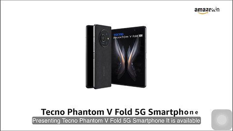 Tecno Phantom V Fold 5G Black (12GB RAM,256GB Storage) The First Full Size Fold LTPO AMOLED Display