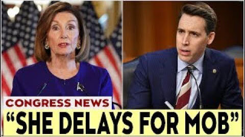 LET ME ASK ABOUT TIMELINE' JOSH HAWLEY LANDS MASSIVE BLOW ON PELOSI WITH SH0CKING C0P HIDING C.RIME