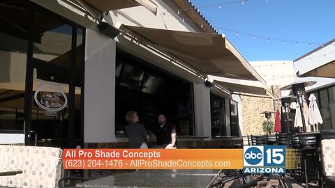 All Pro Shade Concepts has roll down shades and awnings for your home or business