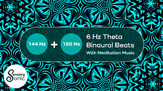6 Hz Theta Binaural Beats With Meditation Music | Deep Relaxation and Creativity