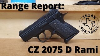 Range Report: CZ 2075 D Rami (CZ 75B Style Sub Compact Pistol)