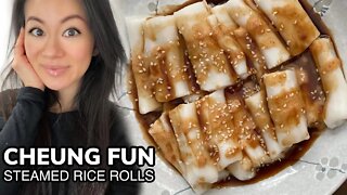 Cheung Fun (Steamed Rice Noodle Rolls) 肠粉 Shortcut Recipe | Dim Sum, Street Food | Rack of Lam