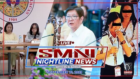 SMNI Nightline News with Admar Vilando & MJ Mondejar | September 21, 2023