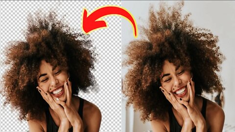 Cut Out Hair 1 MINUTES Photoshop Tutorial - Easy Tutorial