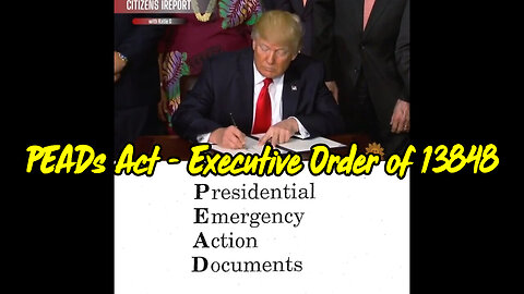 PEADs Act - Executive Order of 13848
