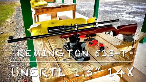 1952 Remington 513-t with Unertl 1.5” 14x scope windy day 50 yard groups.
