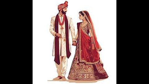 Indian bride and groom reception ceremony