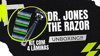 The Razor Dr Jones Kit com 4 Recargas: Unboxing e Primeiras Impressões